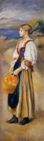 Renoir, Pierre Auguste - Girl with a Basket of Oranges